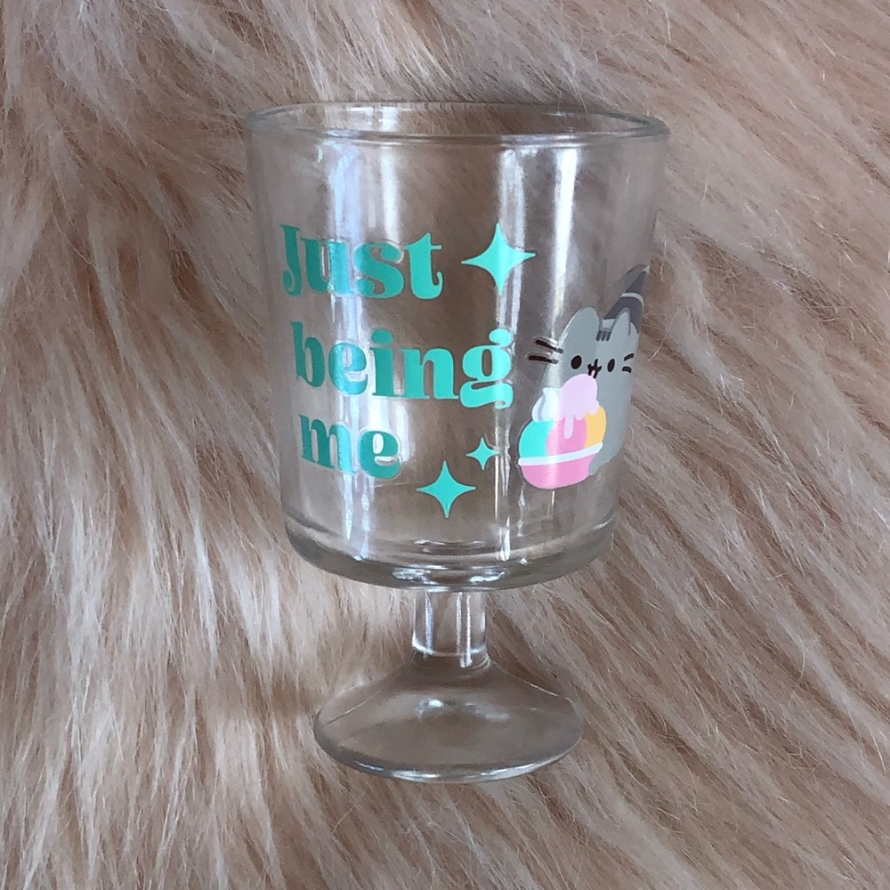 Pusheen Glass Dessert Cup Ice-Cream Kawaii Pusheen Box Exclusive New NWOT